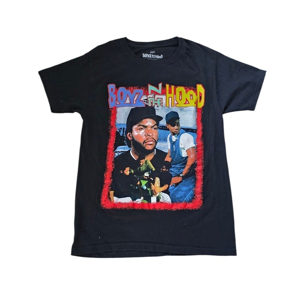 90'S BOYZ N THE HOOD Retro Shirt w/ ICE CUBE & Cuba Gooding Jr Graphic Print